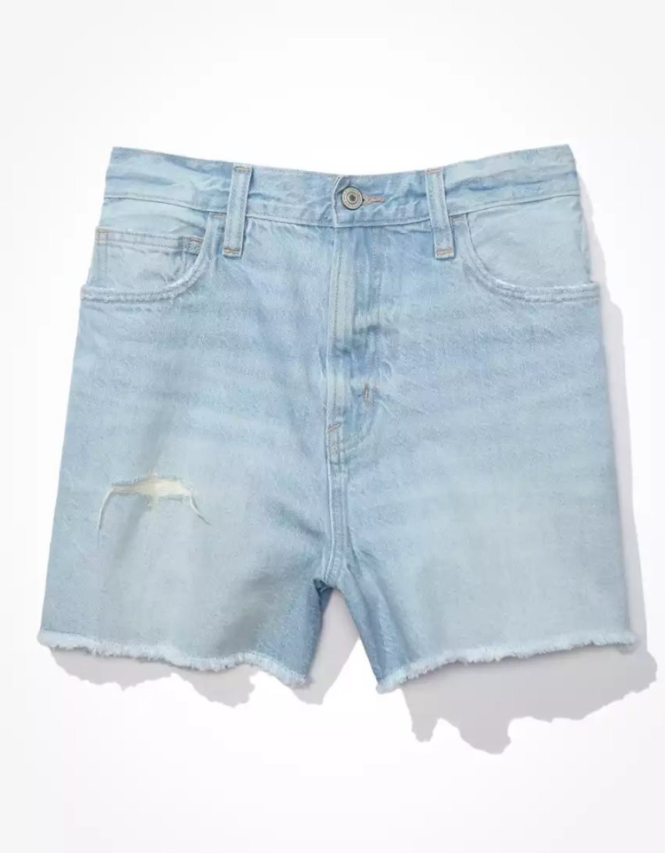 Shorts American Eagle AE Denim Highest Taille '90s Boyfriend Indigo Clair Femme | SHQ-94363567